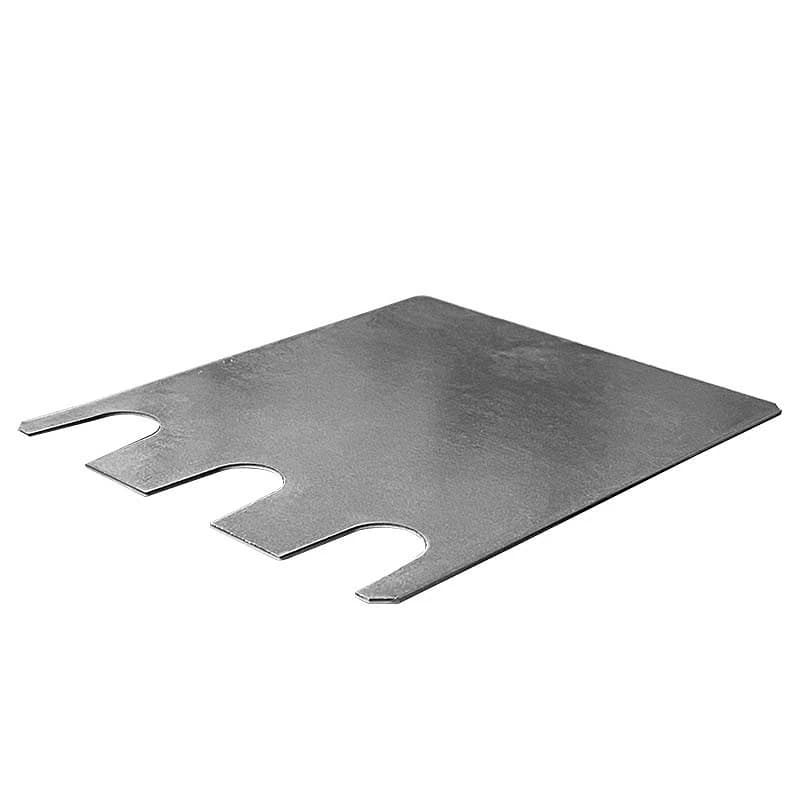 Plaque de calage pour rayonnage